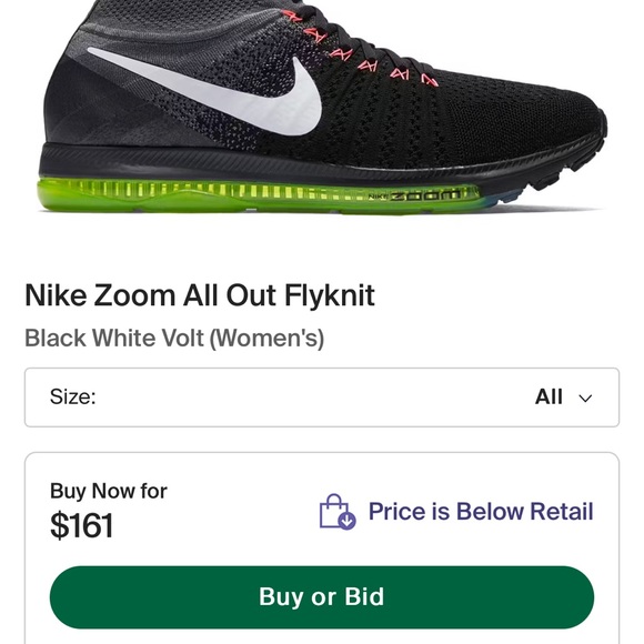 Womens Nike Zoom All Out Flyknit OC Unlimited Pink Green 7 845717-999 - Picture 9 of 9